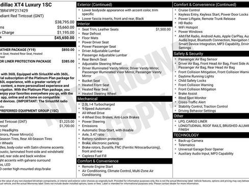Certified 2023 Cadillac XT4 Luxury w/ Cold Weather Package AWD/4WD image 7