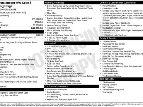 New 2026 Acura Integra A-Spec FWD image 4