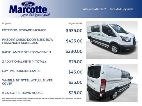 Used 2025 Ford Transit 250 Low Roof w/ Exterior Upgrade Package RWD image 4