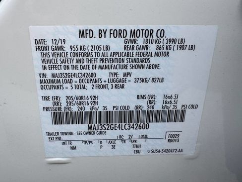 Used 2020 Ford EcoSport SE FWD image 28