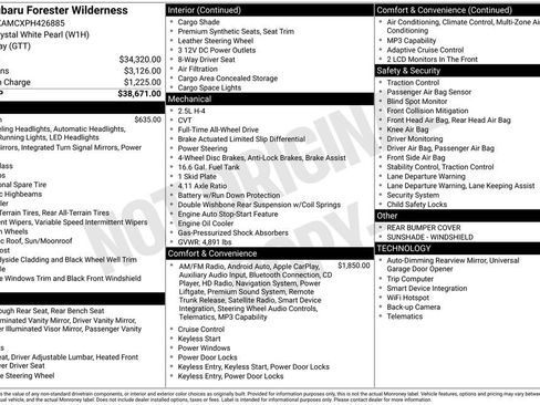 Used 2023 Subaru Forester Wilderness image 34