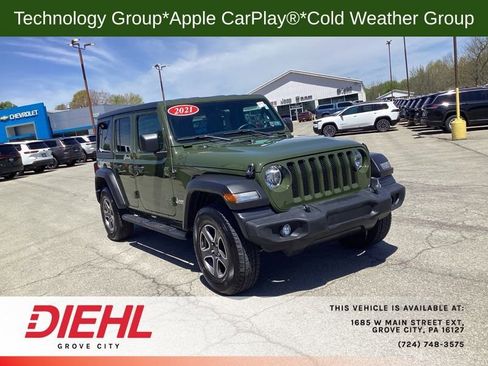 Used 2021 Jeep Wrangler Unlimited Sport AWD/4WD image 1
