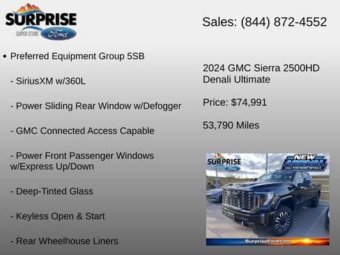 Used 2024 GMC Sierra 2500 Denali Ultimate AWD/4WD image 6