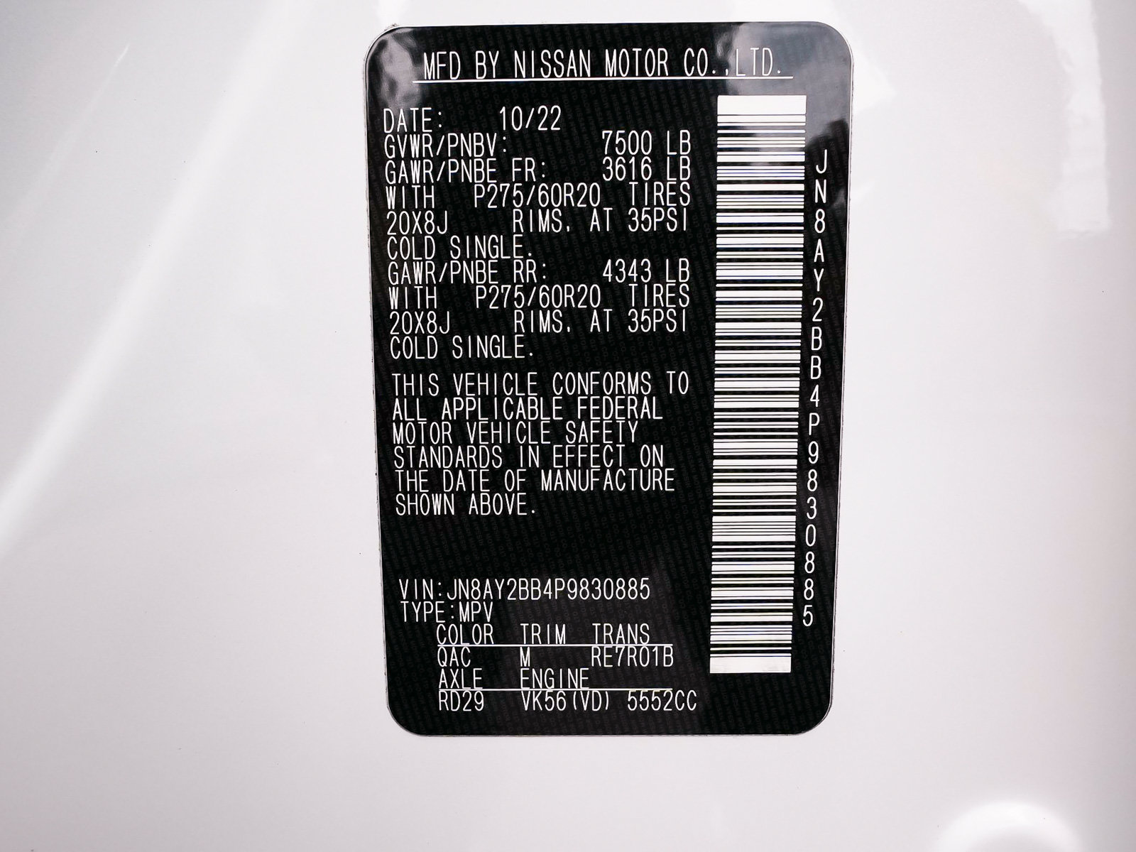 Used 2023 Nissan Armada SL w/ Captain's Chairs Package AWD/4WD image 10