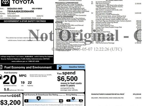 Used 2025 Toyota Sequoia SR5 w/ SR5 Premium Package image 3