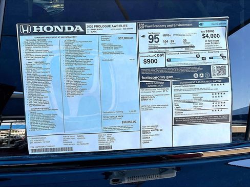 New 2026 Honda Prologue Elite image 18