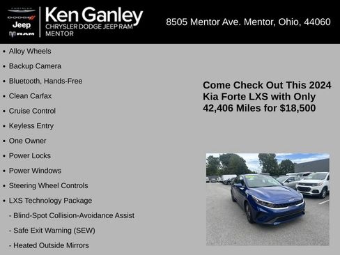 Used 2024 Kia Forte LXS w/ LXS Technology Package FWD image 5