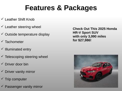 Certified 2025 Honda HR-V Sport image 24