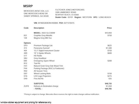 Certified 2022 Mercedes-Benz GLC 300 image 2