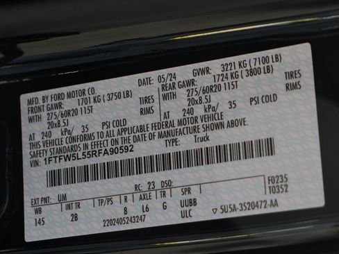 Used 2024 Ford F150 Lariat w/ Equipment Group 502A High image 66