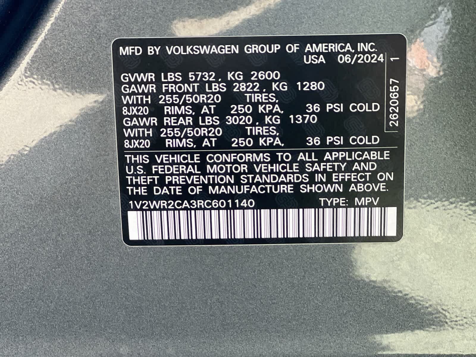 Used 2024 Volkswagen Atlas SE w/ Black Wheel Package FWD image 34