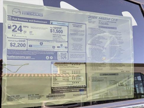 New 2025 MAZDA CX-5 Signature image 34