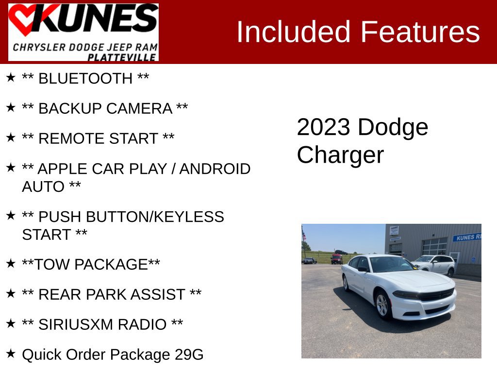 Used 2023 Dodge Charger SXT RWD image 2