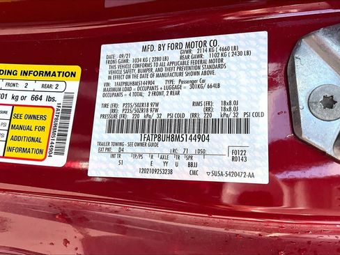 Used 2021 Ford Mustang Premium RWD image 36