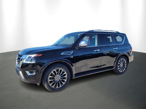 Used 2021 Nissan Armada Platinum w/ Captain's Chairs Package image 2