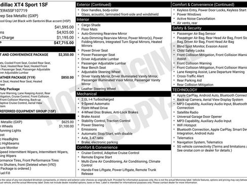 Used 2025 Cadillac XT4 Sport FWD image 2