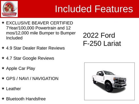 Used 2022 Ford F250 Lariat w/ Tremor Off-Road Package image 4