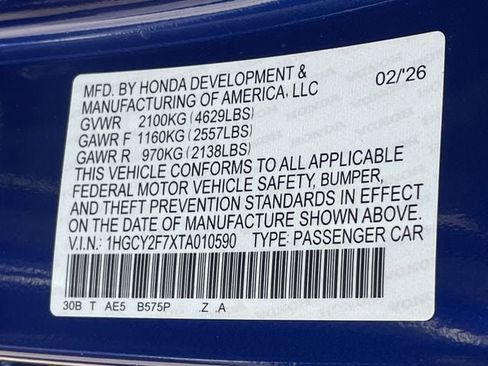 New 2026 Honda Accord Sport image 26