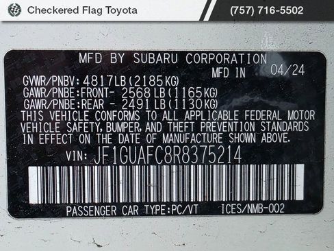 Used 2024 Subaru Impreza 2.0i Sport image 21