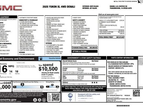 Used 2025 GMC Yukon XL Denali AWD/4WD image 3