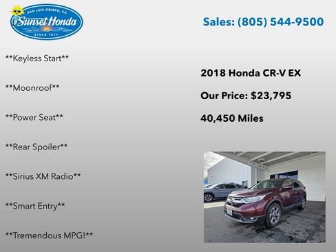 Used 2018 Honda CR-V EX image 8