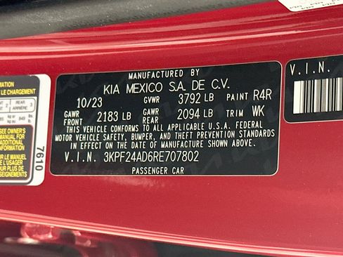 Used 2024 Kia Forte LXS FWD image 12