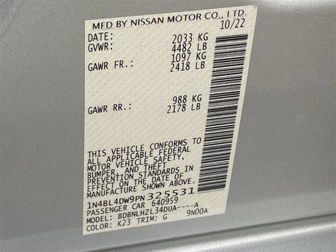 Certified 2023 Nissan Altima 2.5 SV image 34