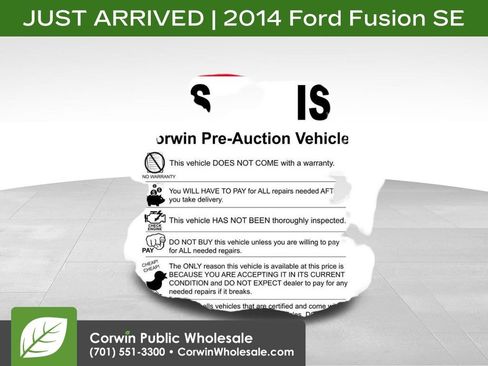 Used 2014 Ford Fusion SE FWD image 1
