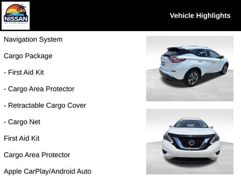 Used 2018 Nissan Murano SL w/ Cargo Package FWD image 19