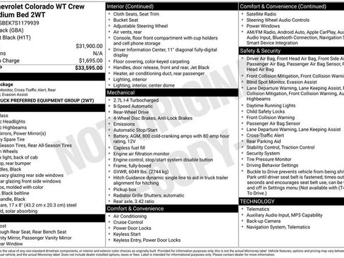Used 2025 Chevrolet Colorado W/T RWD image 6