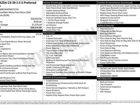 Certified 2023 MAZDA CX-30 AWD 2.5 S w/ Preferred Package image 45