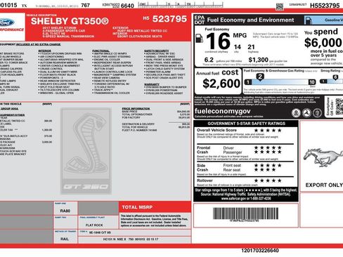 Used 2017 Ford Mustang Shelby GT350 w/ Electronics Package image 11