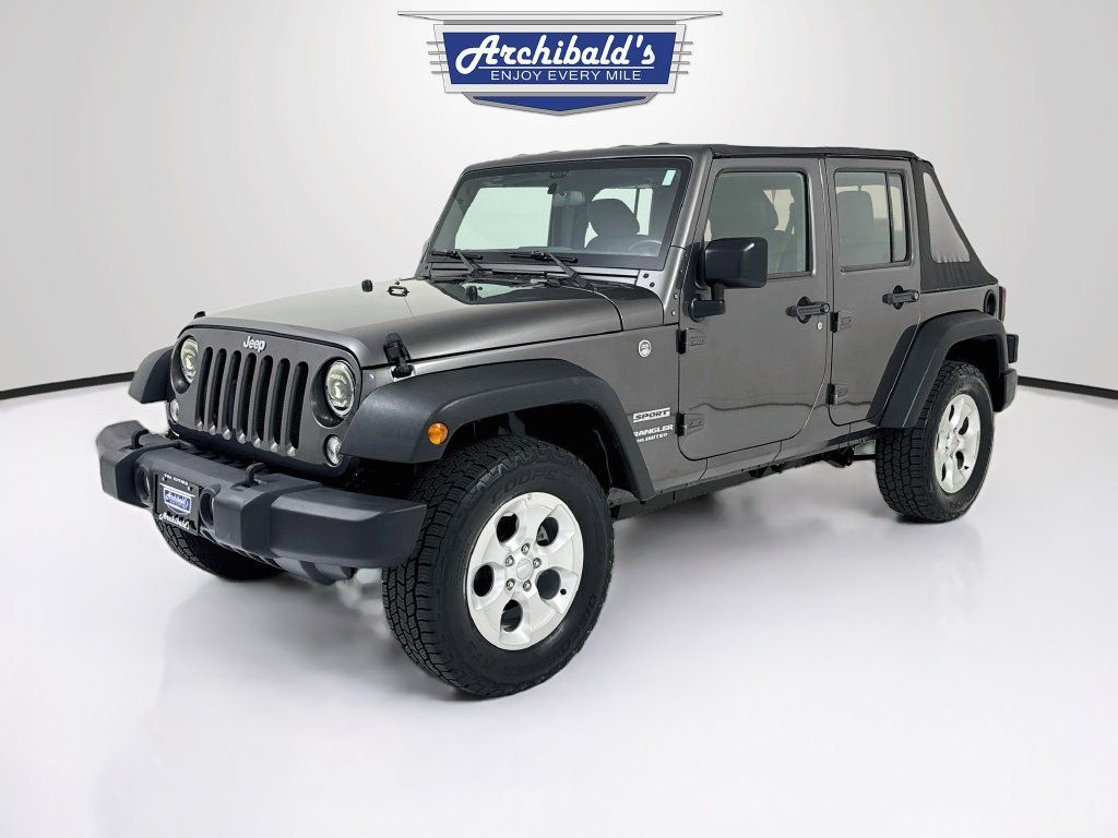 Used 2017 Jeep Wrangler Unlimited Sport w/ Connectivity Group AWD/4WD image 3