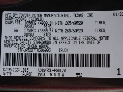 New 2026 Toyota Tundra Limited image 17