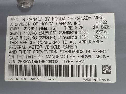 Used 2022 Honda CR-V EX image 24