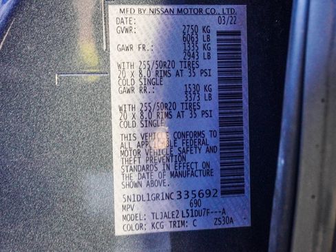 Certified 2022 INFINITI QX60 Sensory w/ Vision Package image 33