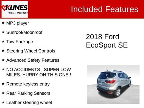 Used 2018 Ford EcoSport SE image 3