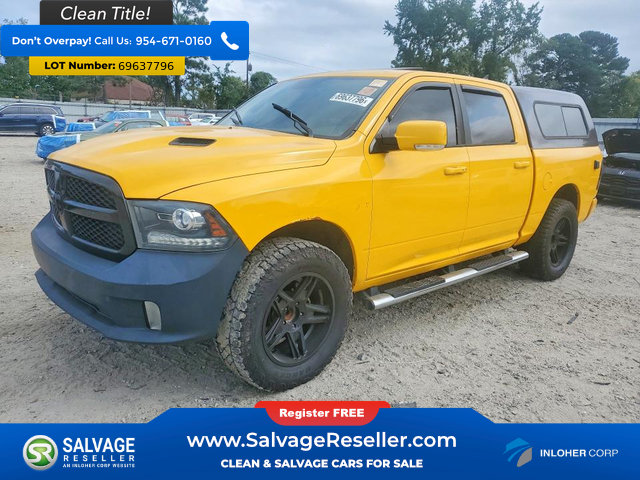 Used 2016 RAM 1500 Sport w/ Stinger Yellow Sport Package RWD image 1