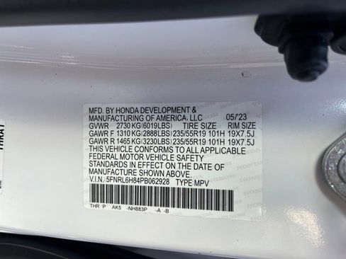 Certified 2023 Honda Odyssey Touring image 10