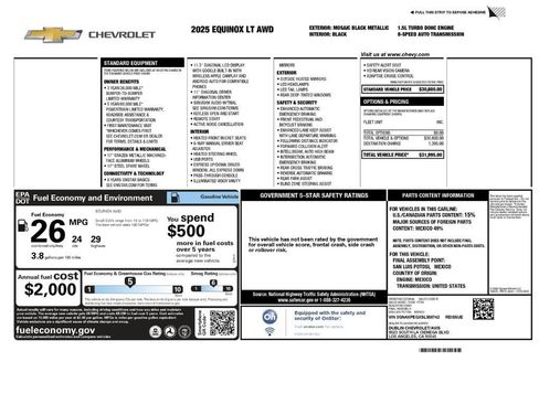 Used 2025 Chevrolet Equinox LT AWD/4WD image 2