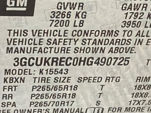 Used 2017 Chevrolet Silverado 1500 LT w/ All Star Edition AWD/4WD image 30