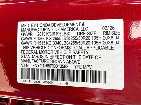 New 2026 Honda Pilot Elite image 19