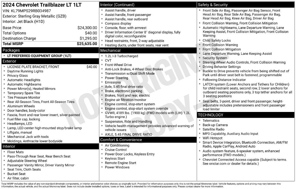 Used 2024 Chevrolet TrailBlazer LT FWD image 5