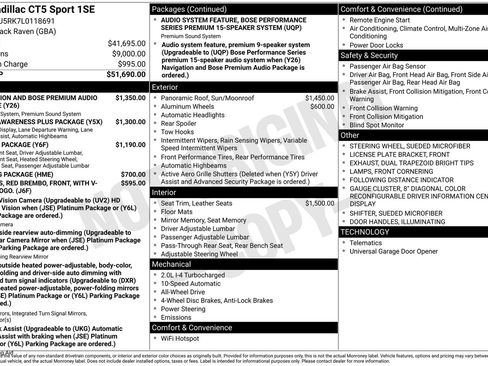 Used 2020 Cadillac CT5 Sport image 5