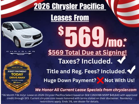 New 2026 Chrysler Pacifica Select AWD/4WD image 12