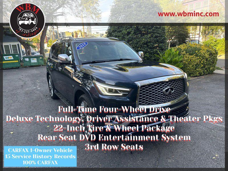 Used 2018 INFINITI QX80 4WD w/ Deluxe Technology Package image 1
