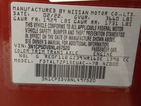 Used 2022 Nissan Kicks SR w/ Interior Electronics Package FWD image 33