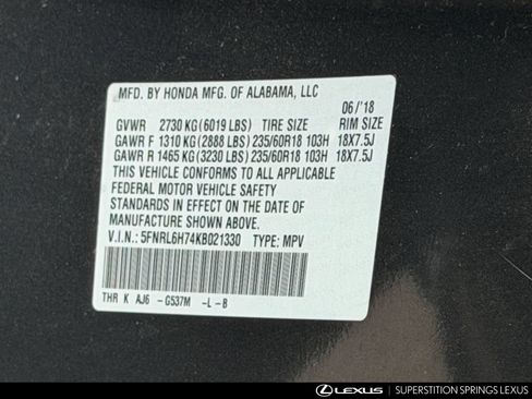 Used 2019 Honda Odyssey EX-L image 9
