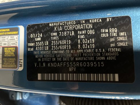 Used 2024 Kia EV9 Wind image 29