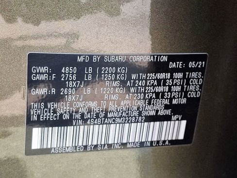 Used 2021 Subaru Outback Limited image 28